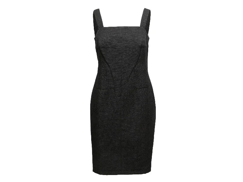 Black Chanel Cruise 2012 Sleeveless Dress Size FR 38