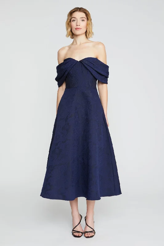 Fiona Cloud Jacquard Dress