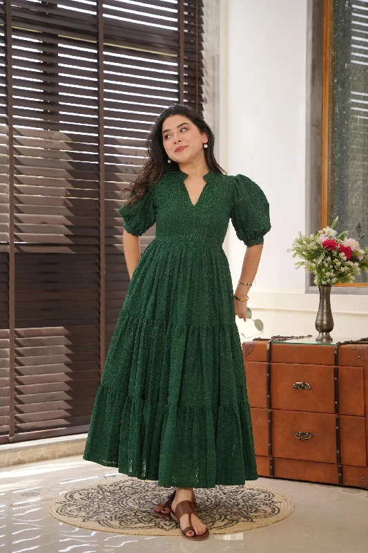 Garnet Green Cotton Dress