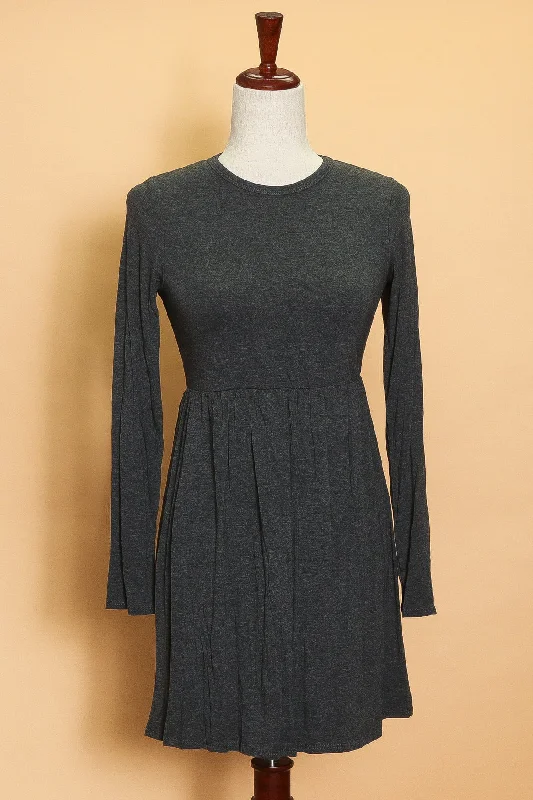 Grey Long Sleeve Dress