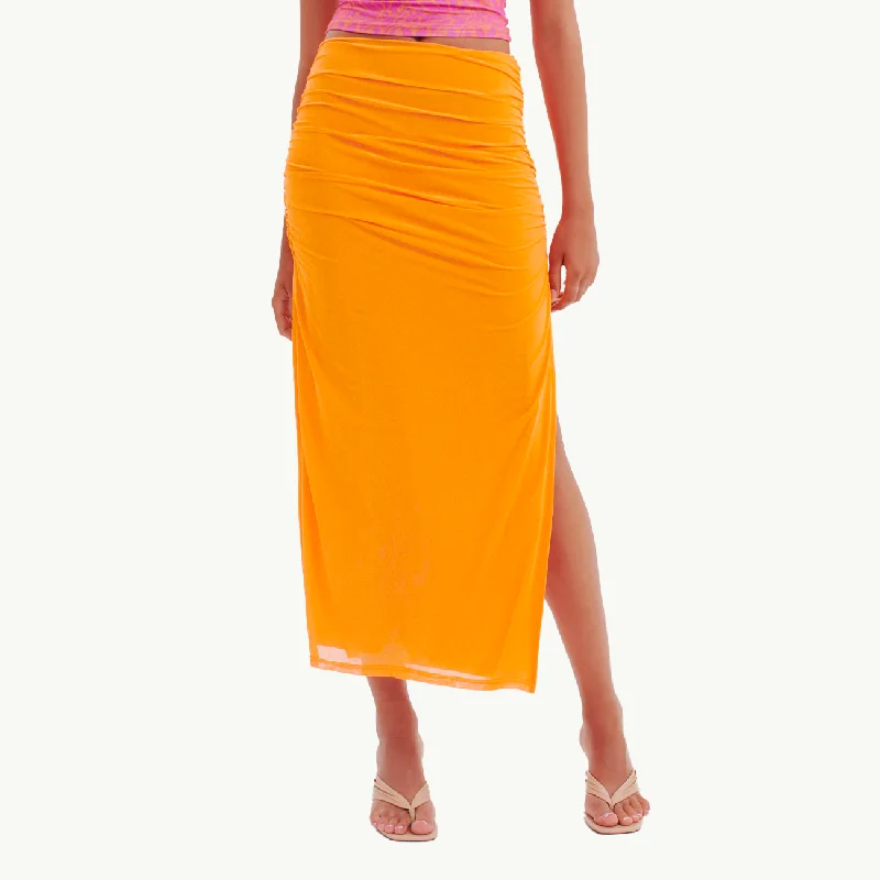 Desire Mesh Skirt - Aperol