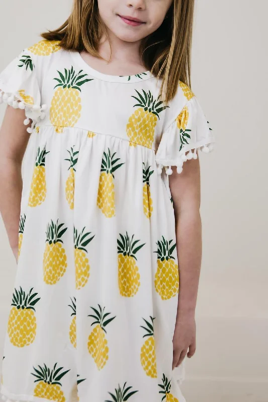 Pineapple Pom Pom Dress