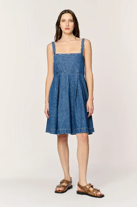 SAV - DENIM BABY DOLL DRESS | BEVERLY