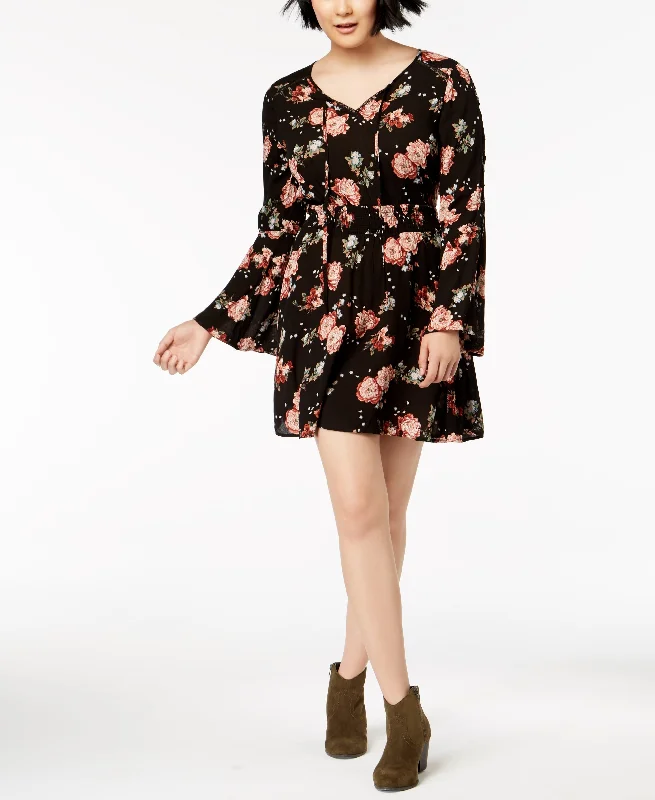 American Rag Juniors Lace Up Bell Sleeve Dress