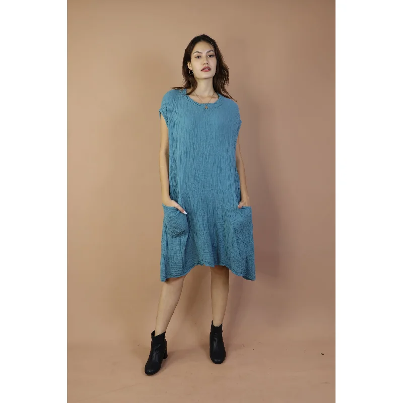 Fall and Winter Collection Organic Cotton Solid Color Dress LI0053 000001 00