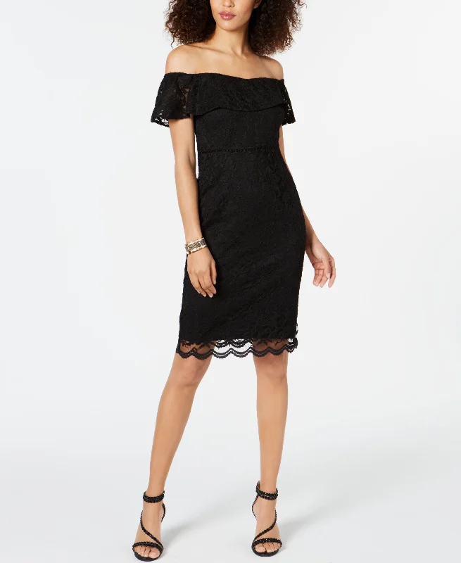 Off-The-Shoulder Lace Dress