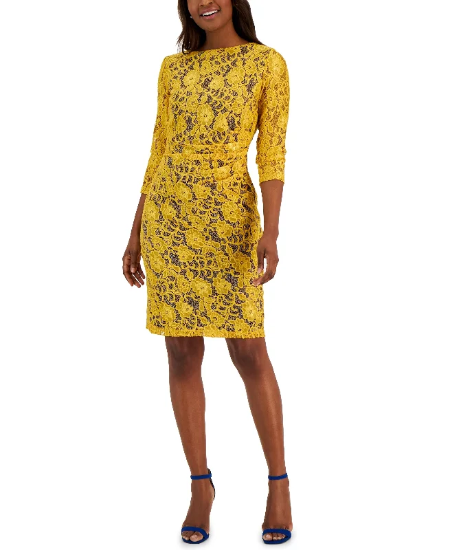 Women's Laurissa Lace 3/4-Sleeve Sheath Dress