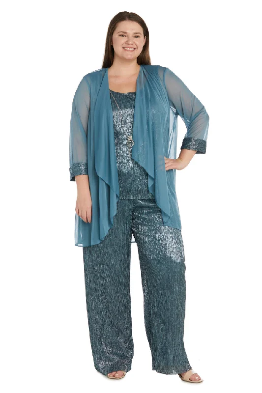 R&M Richards 9722W Plus Size Formal Pantsuit